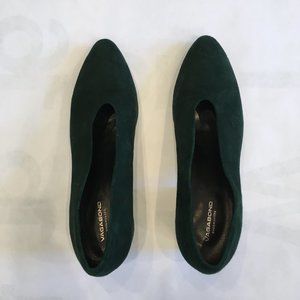 Suede Forrest Green Vagabond Mya pumps